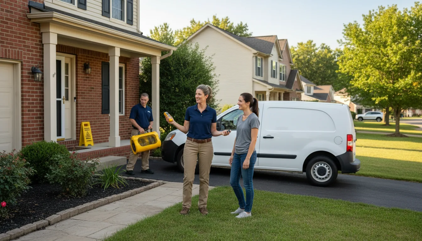 Residential water damage restoration in Parks, NE